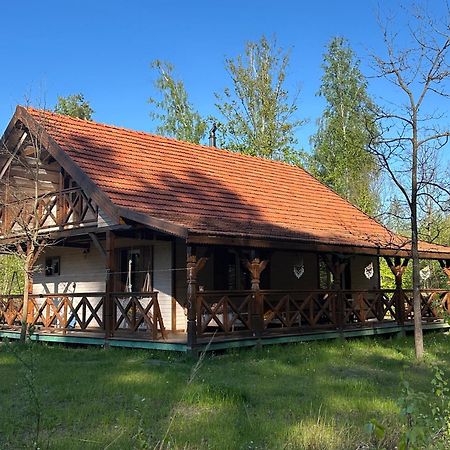 Jagodowy Zakatek, Caloroczny Dom Na Wylacznosc W Lesie, Balia, Cisza, Kominek, Weranda, Stawy Tuczna Exterior foto