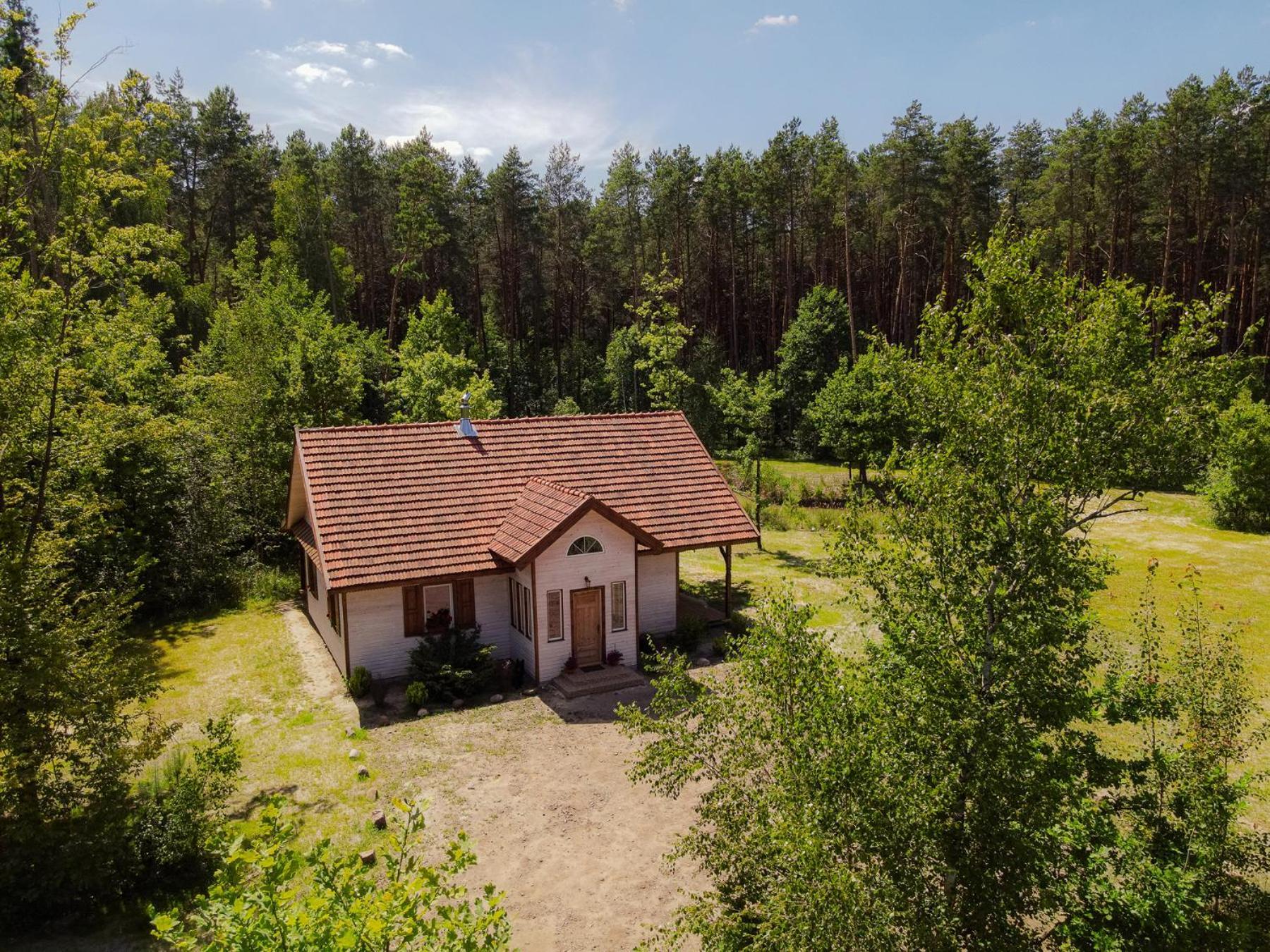 Jagodowy Zakatek, Caloroczny Dom Na Wylacznosc W Lesie, Balia, Cisza, Kominek, Weranda, Stawy Tuczna Exterior foto