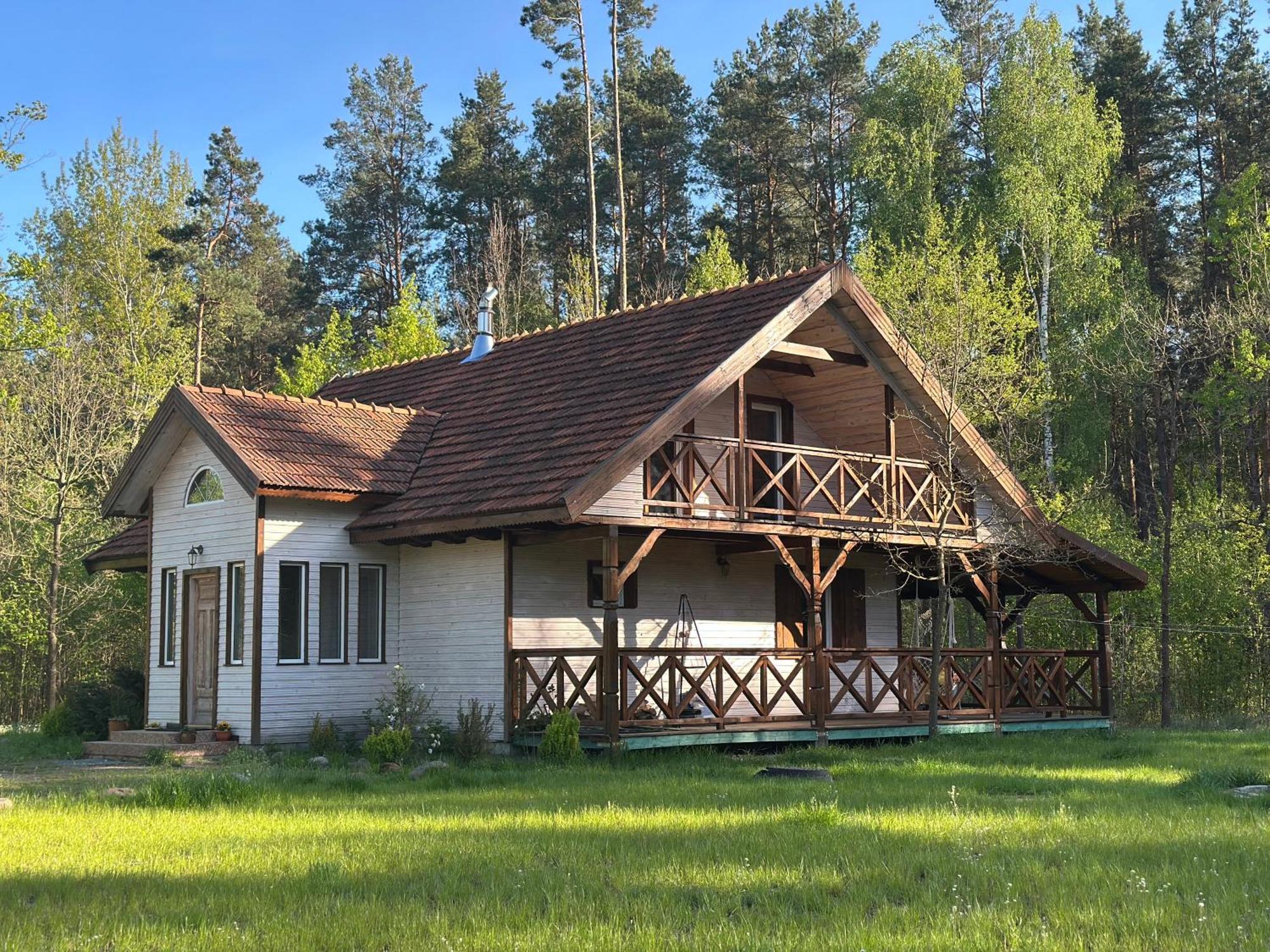 Jagodowy Zakatek, Caloroczny Dom Na Wylacznosc W Lesie, Balia, Cisza, Kominek, Weranda, Stawy Tuczna Exterior foto